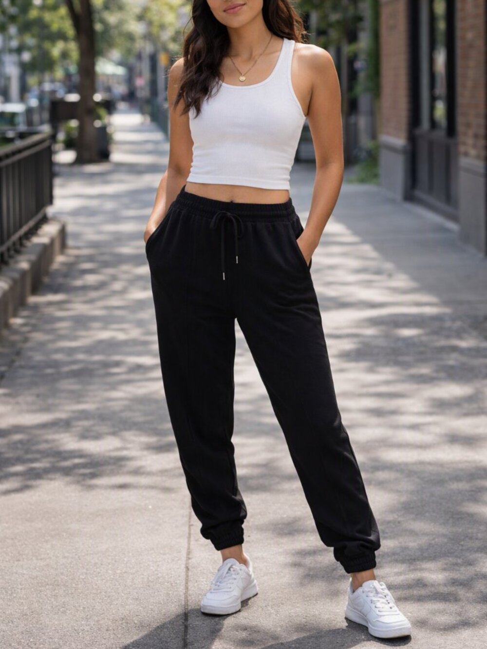 Classic Concepts Black Drawstring Jogger Pants